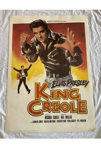 "Póster de película criolla de Elvis King litografía 1986 28x20"" publicación Rene Chateau Portal" - Imagen 1 de 19