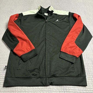 Jordan Full Zip Jacket Size Large Red, black, white with pockets - Picture 1 of 7