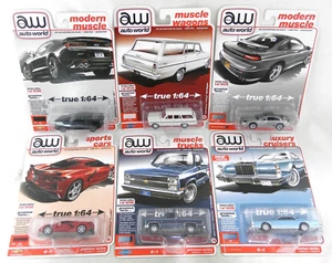 AutoWorld Premium 2021 Release 4A AW64332 Version A Complete Set of 6 cars 1/64 - Picture 1 of 3