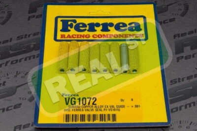 Guías de válvula de escape Ferrea + 0,001" de gran tamaño EJ205 EJ257 WRX Sti para Subaru Foto 1 de 4