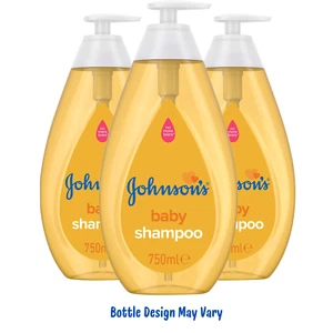 Johnson's Tear Free Baby Shampoo No Dyes or Sulfates 750 ML \ 25.3 FL Oz 3 Pack - Picture 1 of 8