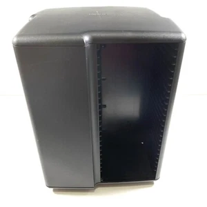 Laserline 100 CD Carousel Rotating Spinning Plastic Storage Tower Rack Black - Picture 1 of 7