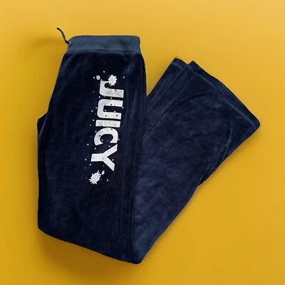 Vintage JUICY Couture USA Bedazzled Velour Joggers.leg/butt Print.Medium  - Image 1 of 4