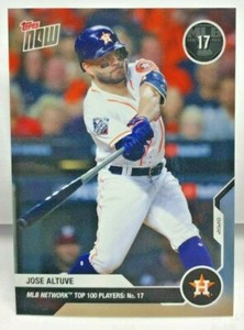 Jose Altuve 2020 Topps Now MLB Network's Top 100 #MN17 - ASTROS 17 - SP /491