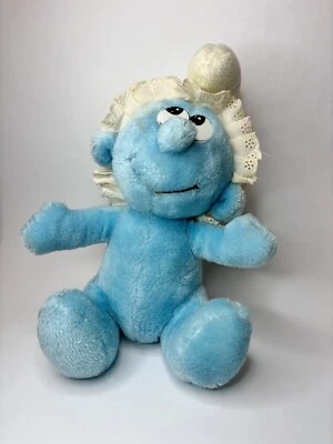 Vintage Applause 1984 Smurfs Baby Smurf 10-11” Plush - Image 1 of 4