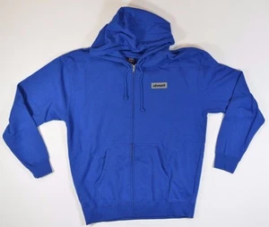 Almost OFF CENTER Mens Hoodie Large Royal Blue NEW - Picture 1 of 2