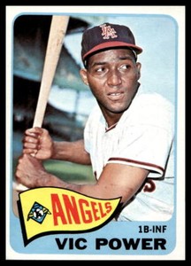 1965 Topps #442 Vic Power  Los Angeles Angels NM-MT +