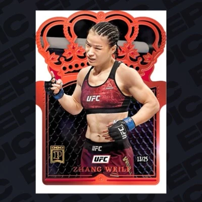 Panini Chronicles UFC Zhang Weili Crown Royale 2022 rojo/25 NFT Foto 1 de 3