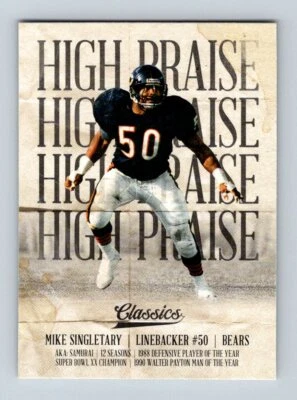  2018 Classics High Praise #15 Mike Singletary - Image 1 of 2