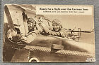 Carte postale, prête pour un vol au-dessus des lignes allemandes avec mascotte (24080)