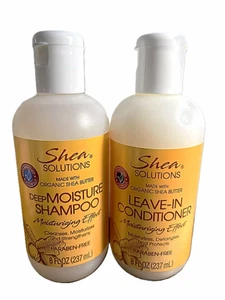 Shea Solutions Deep Moisture Shampoo & Conditioner Moisturizing Shea Butter 8oz - Picture 1 of 2