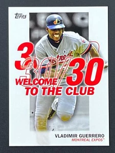 VLADIMIR GUERRERO 2023 Topps Serie 1 Bienvenido al Club #WC-14 Exposiciones CORTE - Imagen 1 de 2