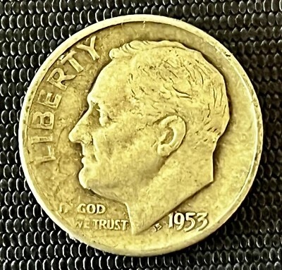 1953 S Roosevelt Dime 90% Silver - Image 1 of 2