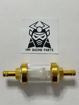 FUEL FILTER MOTORCYCLE ATV DIRT BIKE SCOOTER 8MM  HONDA KAWASAKI SUZUKI - Image 1 of 3