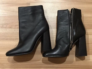 Stivali donna NUOVI vera pelle vita media tacco impilato Graciana: Made in Russia - Foto 1 di 10