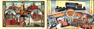 BOSTON THE HUB AND MAYFAIR BOSTONS ABENDESSENSZIMMER KONVOLUT 2 ALTE POSTKARTEN - Bild 1 von 1