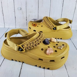 Size 10 Men's Crocs Aries Xscape Classic Hiker Clogs 208683-76A Desert Grass NEW - Picture 1 of 15