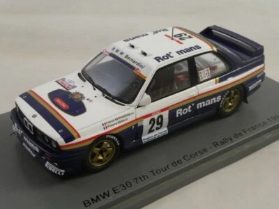 Spark BMW E30 #29 Bernardini Tour de Corse Rallye 1991 1/43 S8489 - Immagine 1 di 3