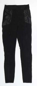 H&M Womens Black Polyester Blend Jegging Size XS W26 L26 - Picture 1 of 12