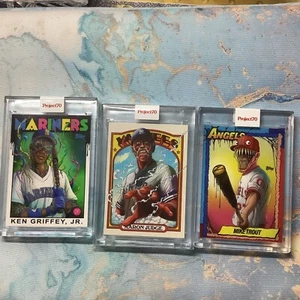 MLB PROJECT 70 ALEX PARDEE 3 KARTEN LOT GRIFFEY JUDGE TROUT  - Bild 1 von 6