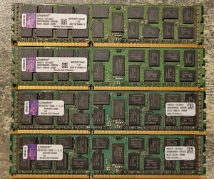 4x 8 GB (32GB) Kingston KVR16R11D4/8i 2Rx4 DDR3-1600 PC3-12800R ECC Intel Certif - Picture 1 of 3