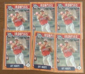 GIFT NGOEPE 6 card lot 2019 Choice Lehigh Valley IronPigs Philadelphia Phillies - Picture 1 of 1