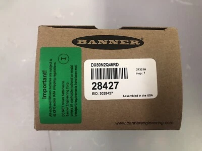 BANNER ENGINEERING DX80N2Q45RD SURECROSS Q45 WIRELESS SENSOR REMOTE DEVICE - Image 1 of 2