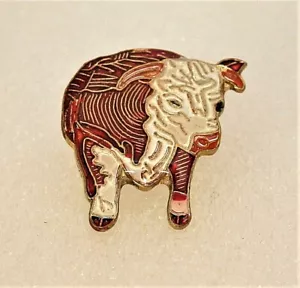 Vintage Western Steer Bull 70er Jahre Hut Anstecknadel Neu NOS - Bild 1 von 4
