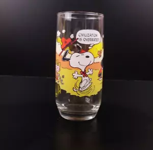 VTG 1980's McDonalds Camp Snoopy Collection Drinking Glass Snoopy Scout - Picture 1 of 6