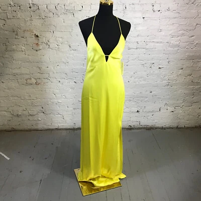 Платье женское Alice + Olivia 10 желтое Dakota Bias платье-комбинезон макси повседневное sdf - Изображение 1 из 4