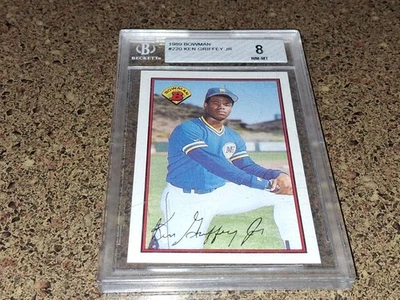 1989 BOWMAN BB #220 KEN GRIFFEY JR R.C. BGS-8 - Изображение 1 из 4