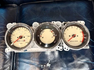 1996 - 2001 Classic Rover Mini MPI Gauges Speedometer Instrument Cluster Triple - Picture 1 of 3