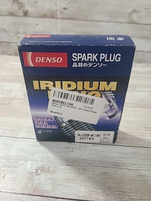 (4) Denso (3377) Ultra Fine Iridium SKJ20DR-M11 Spark Plugs - Image 1 of 2