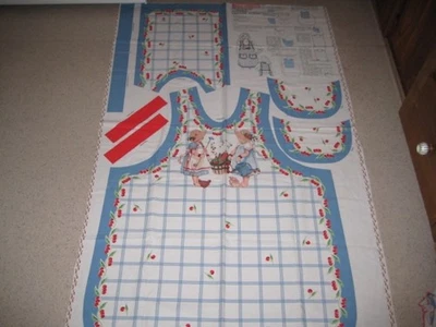 Nuevo de Lote Antiguo Daisy Kingdom Friendship Garden Delantal Babero Corte Coser Panel Cerezas Foto 1 de 4