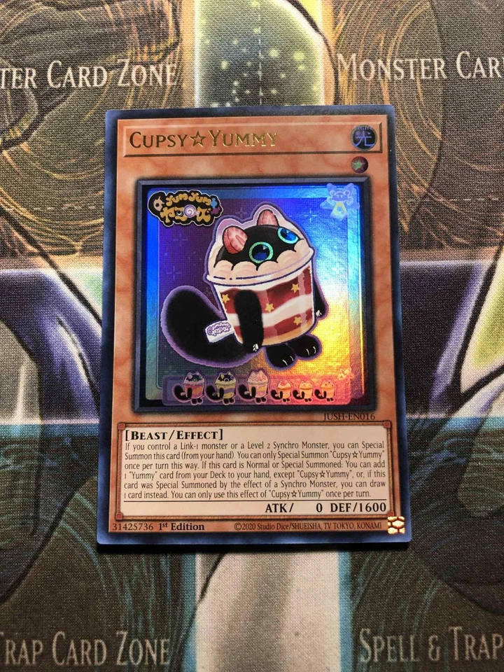 *** CUPSY ☆ YUMMY *** ULTRA RARE 1ST EDITION JUSH-EN016 (NM) CUPSY YUMMY YUGIOH! - Image 1 of 1