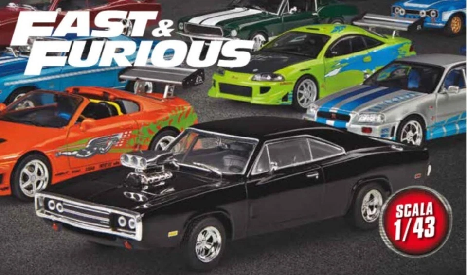MODELLINI FAST&FURIOUS FAST AND FURIOUS SCALA 1/43 SCEGLIERE DA MENU A TENDINA - Immagine 1 di 1