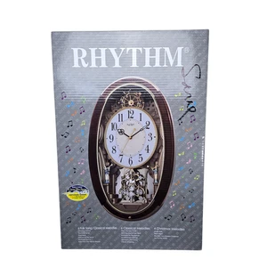 Reloj de Pared RYTHM Pequeño Mundo Trompeta Niños Péndulo 4MJ895WD23 - Imagen 1 de 7