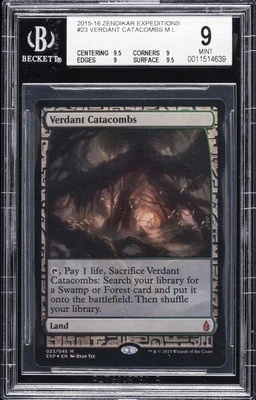 2015-16 MAGIC:  THE GATHERING ZENDIKAR EXPEDITIONS - M L VERDANT CATACOMBS BGS 9 - Image 1 of 2
