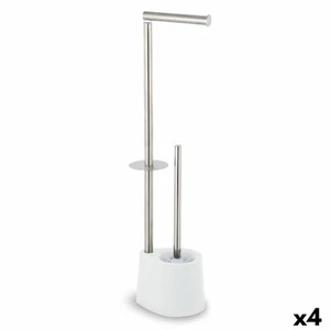 Portarrollos de Papel Higiénico con Soporte para Escobilla Confortime Acero 6 - Imagen 1 de 2