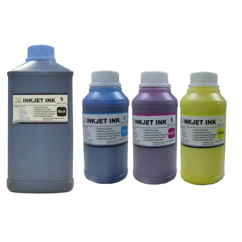 Tinta pigmentada 1000 ml BK+3x250 ml CMY para HP 936/938 Pro-9100/9110/9120/9123/9125e Foto 1 de 1