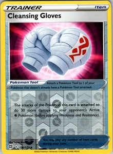 Cleansing Gloves Reverse Holo 136/172 SWSH09: Brilliant Stars Uncommon - NM - Picture 1 of 2