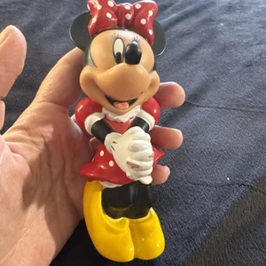 Vintage Disney Minnie Mouse Hard Rubber Plastic PVC Figure Toy - 5.5" Tall - Picture 1 of 7