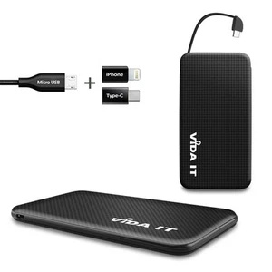 Neu Tragbare Power Bank USB Akku Ladegerät Für Aufladen von 2 Telefonen Handy - Bild 1 von 8