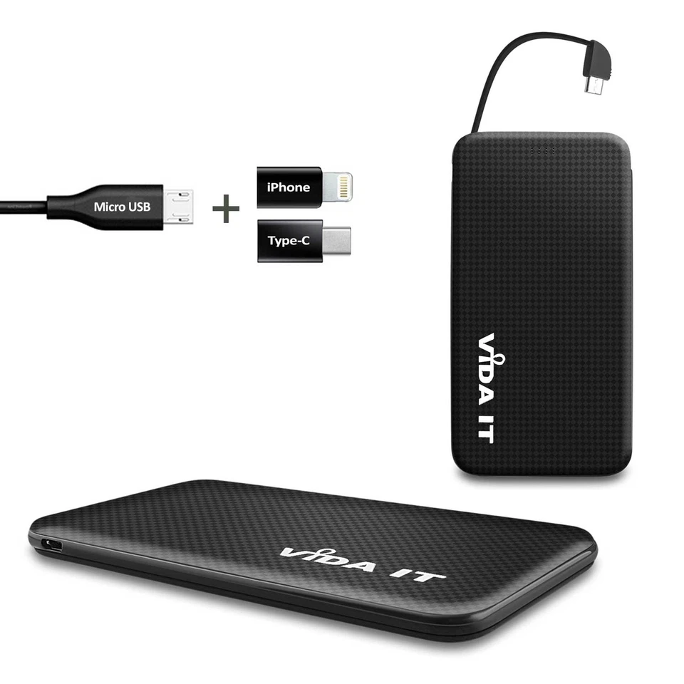 Neu Tragbare Power Bank USB Akku Ladegerät Für Aufladen von 2 Telefonen Handy - Bild 1 von 4