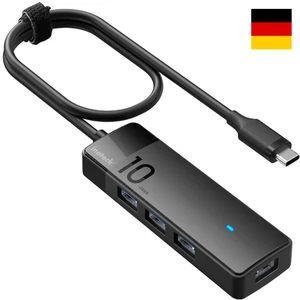 USB-C Hub 4 Port 10 Gbps Kabel 50 cm Büro Zuhause - Bild 1 von 8