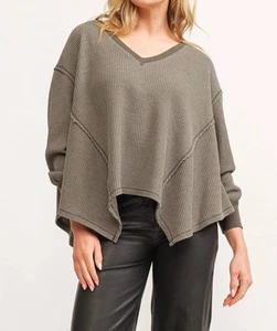 Dear John Denim mira oversized top Dark Olive - Picture 1 of 11