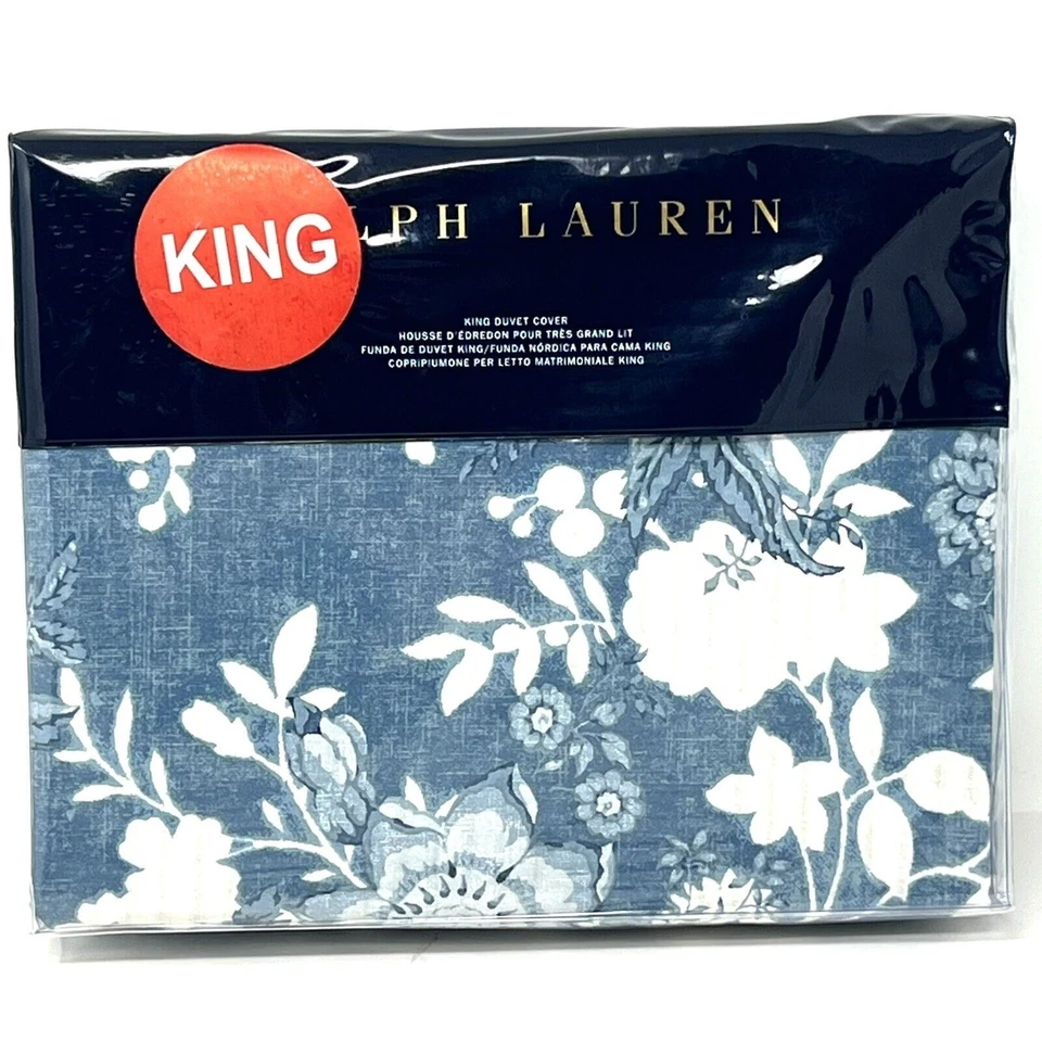 Ralph Lauren Indigo Cottage Duvet Cover King Size