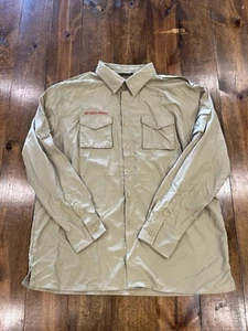 Boy Scouts of America Uniform Shirt Adult XL Long Sleeve Supplex Nylon GUC - Picture 1 of 7