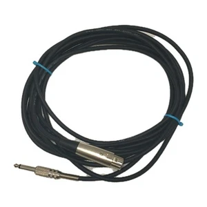 20ft - 3-Pin Female to 1/4" Stereo Plug Shielded Microphone Mic Cable Cord  - Picture 1 of 5