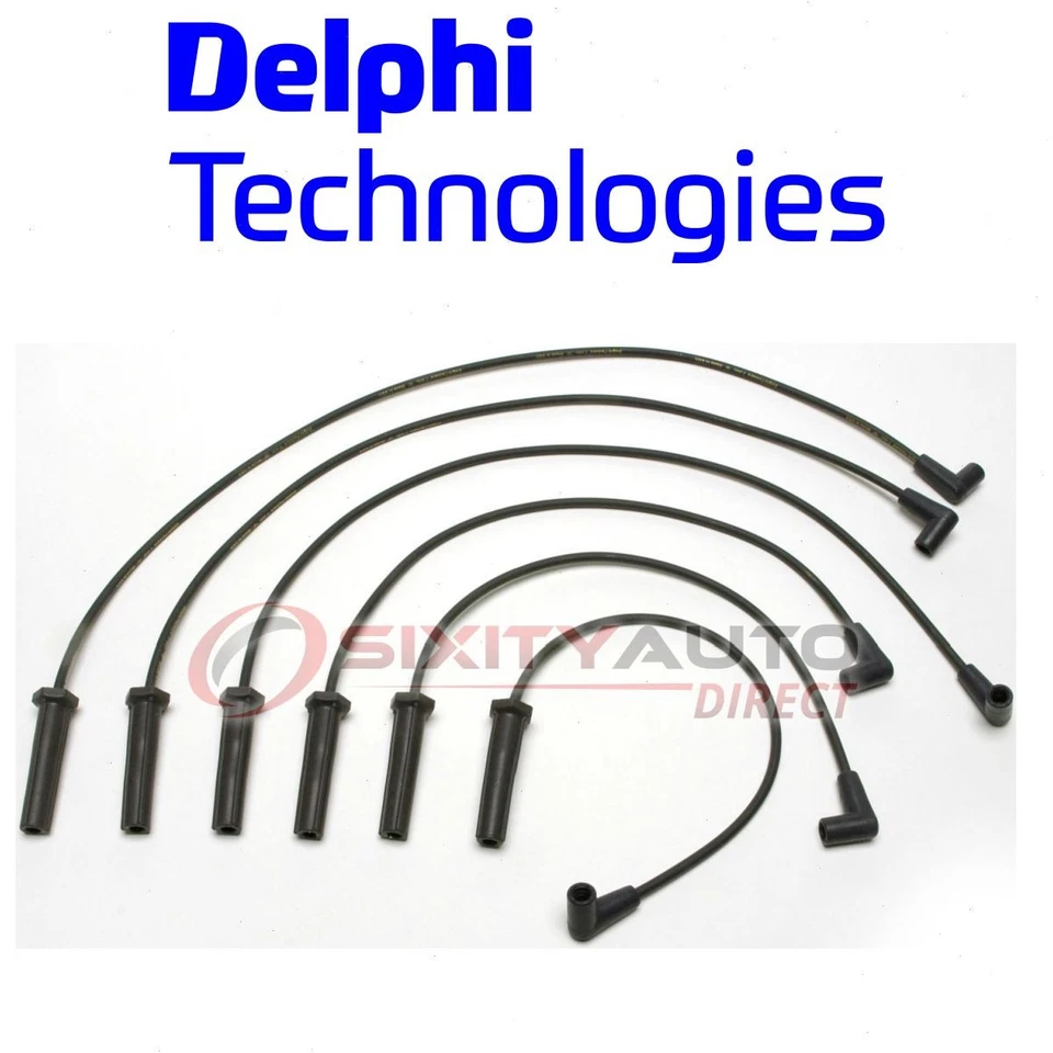 Delphi Spark Plug Wire Set for 1997-1999 Pontiac Grand Prix 3.1L V6 Ignition gp Foto 1 de 4